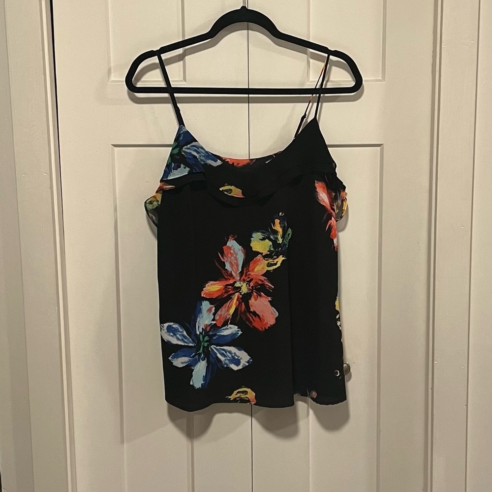 Mossimo Spaghetti Strap Floral Camisole Sz M EUC